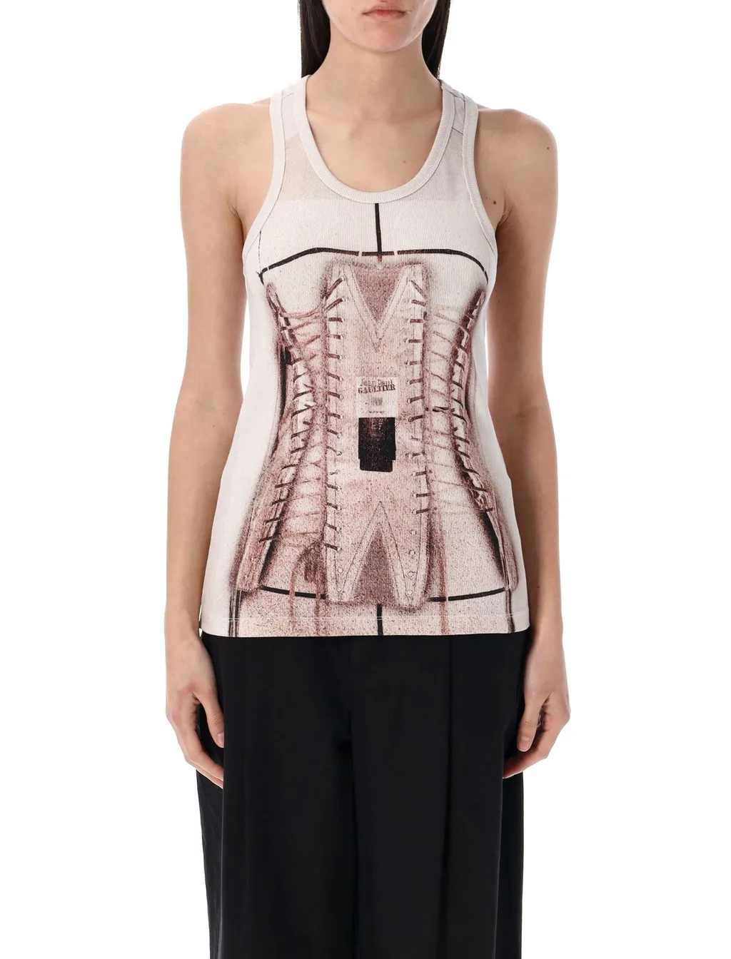 Corset Print Tank Top
