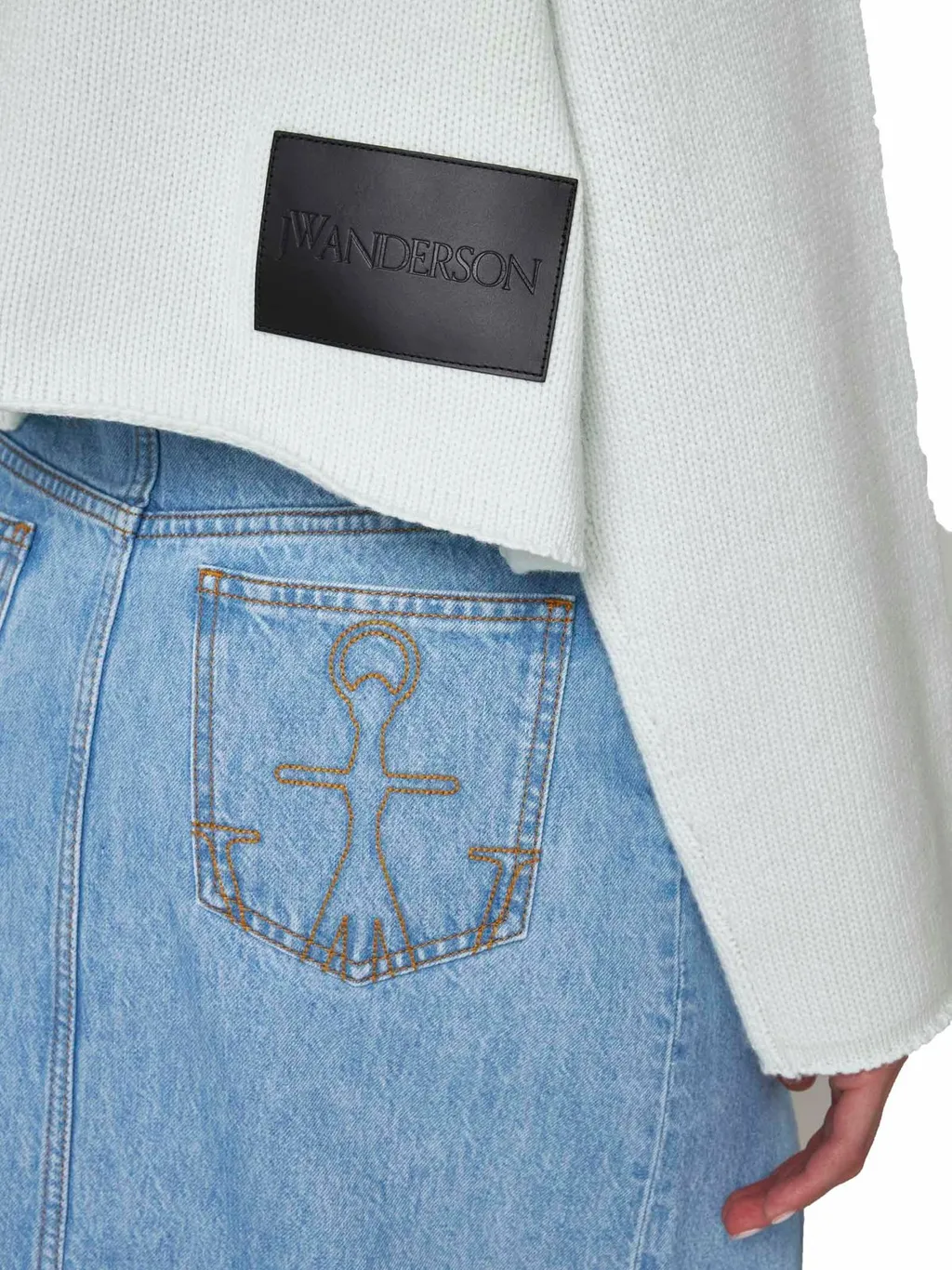 Cropped Half-Zip Sweater