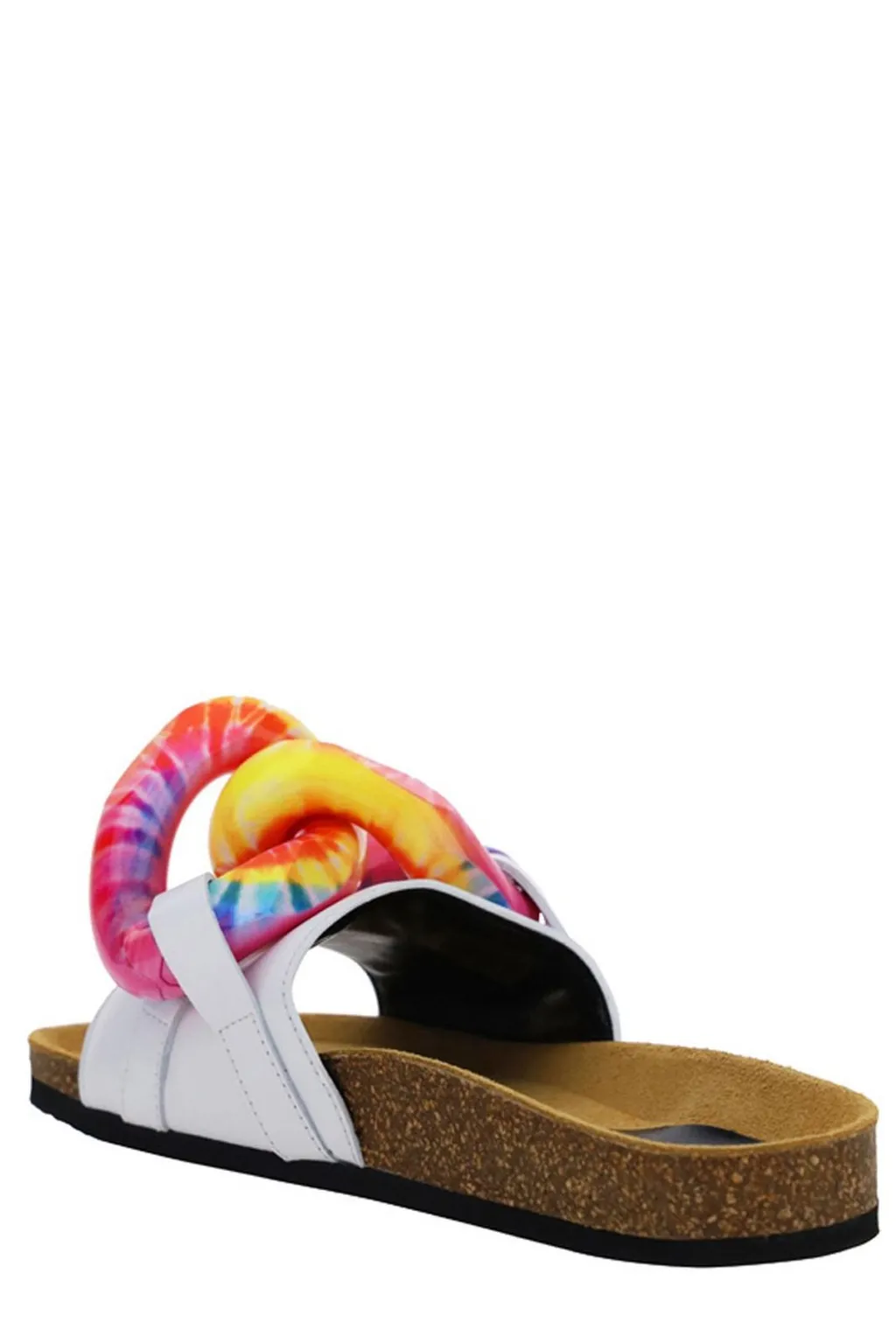 Slide Sandals With Chunky Chain Detail