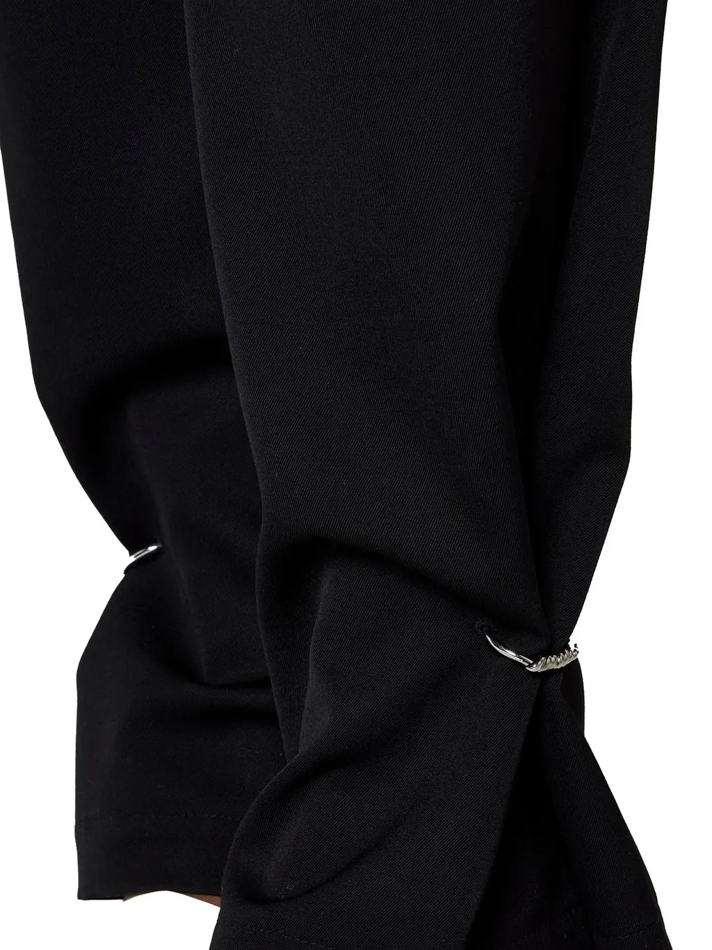 High-Waisted Straight-Leg Trousers