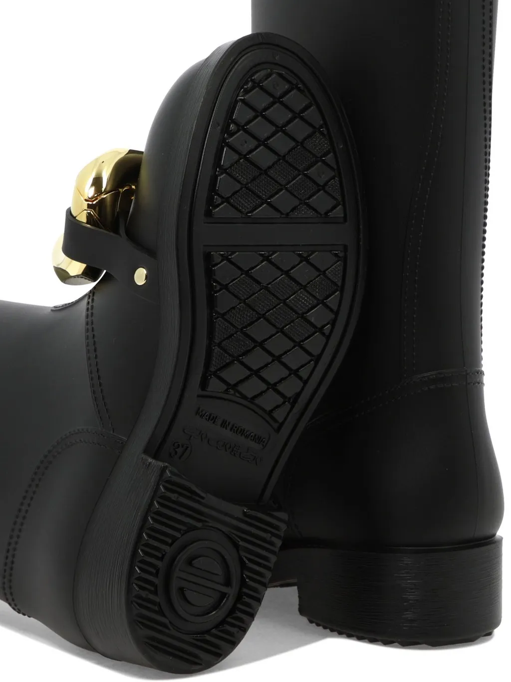 Biker Boots With Chain Detail