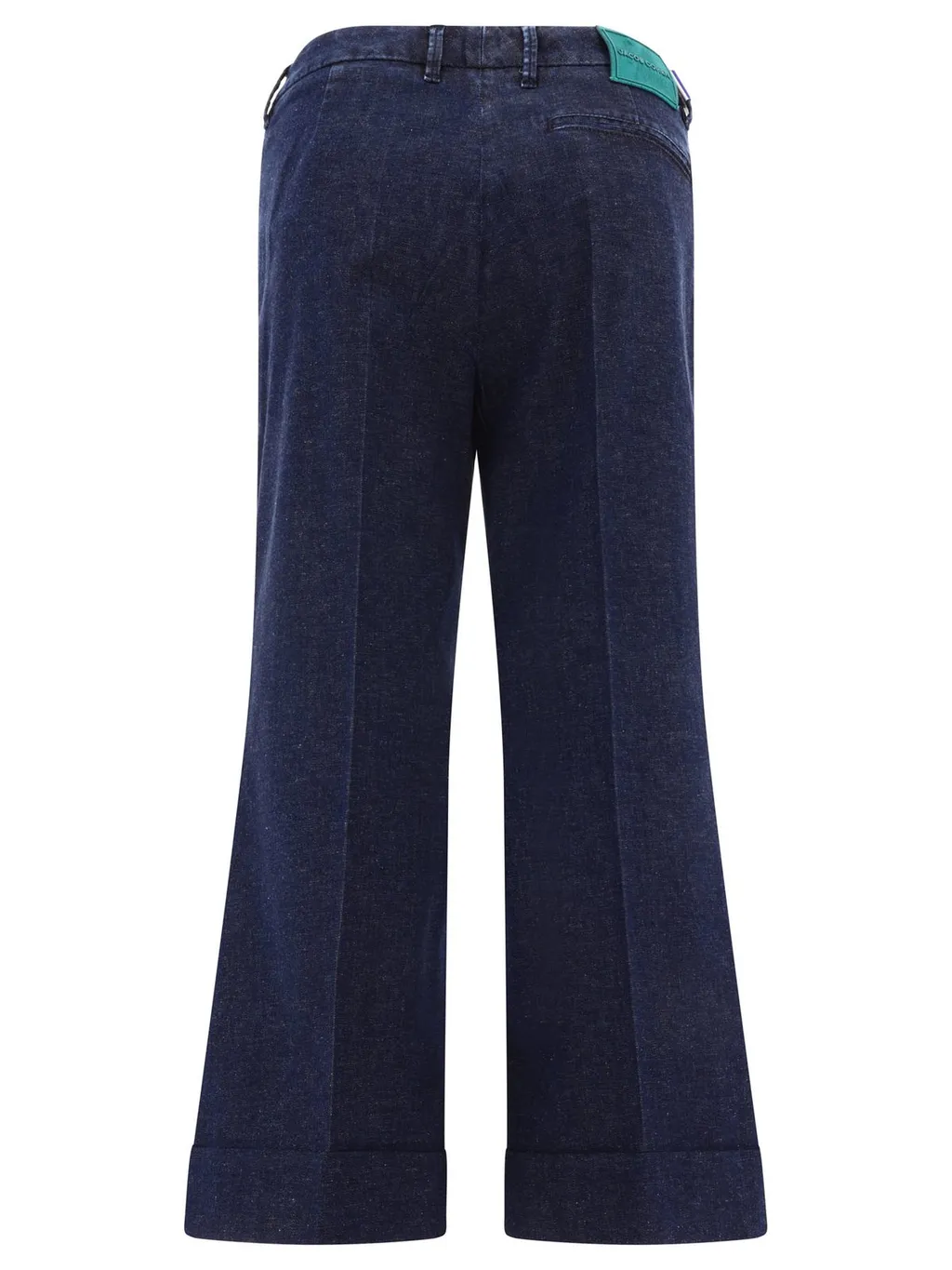 Wide-Leg Denim Trousers