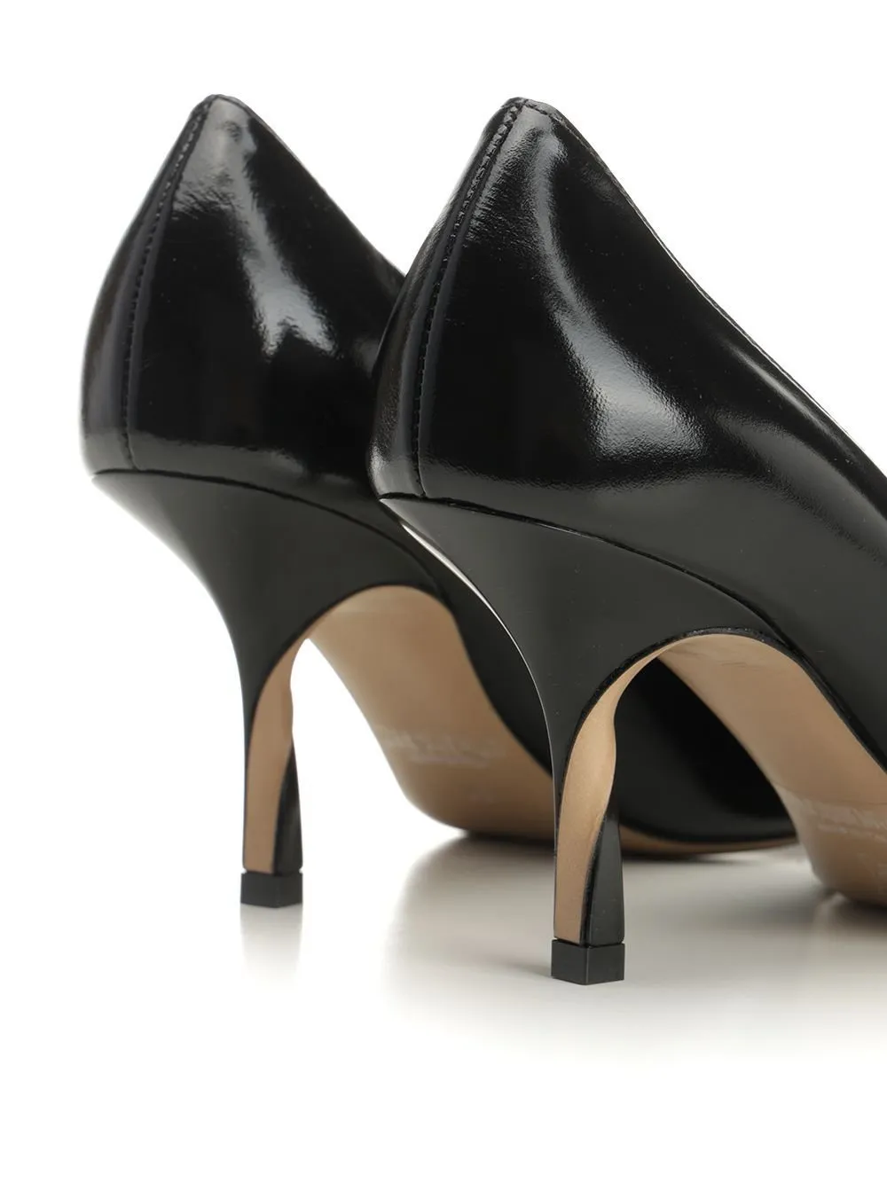 Pointed-Toe Pumps With Bow Detail