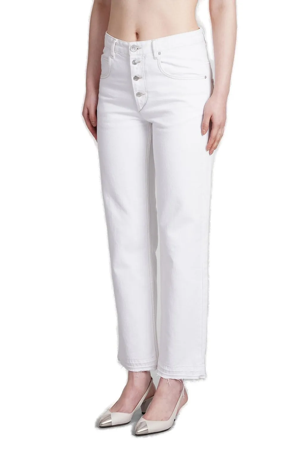 High-Rise Straight Leg Jeans