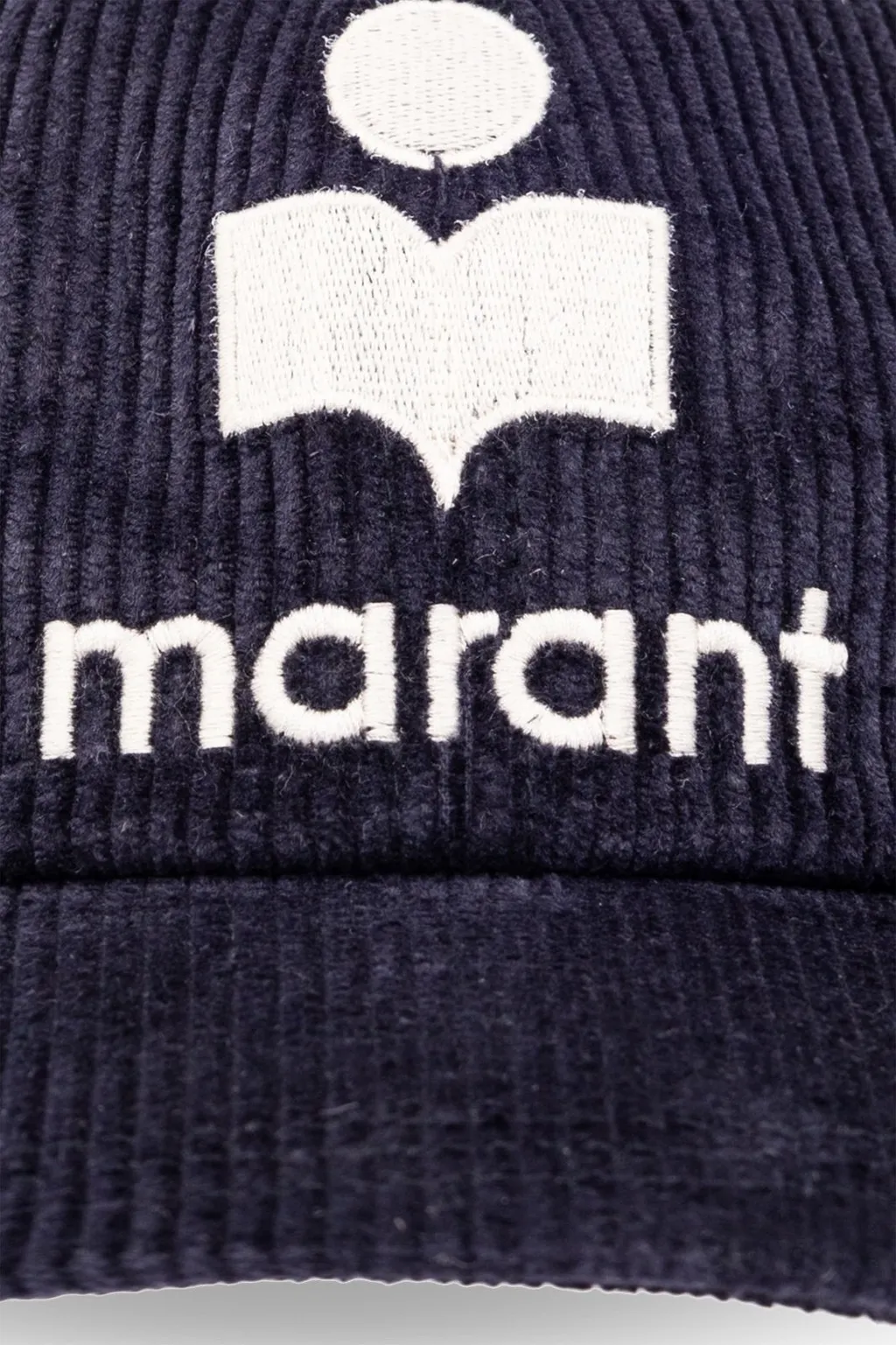 Logo Embroidered Corduroy Baseball Cap