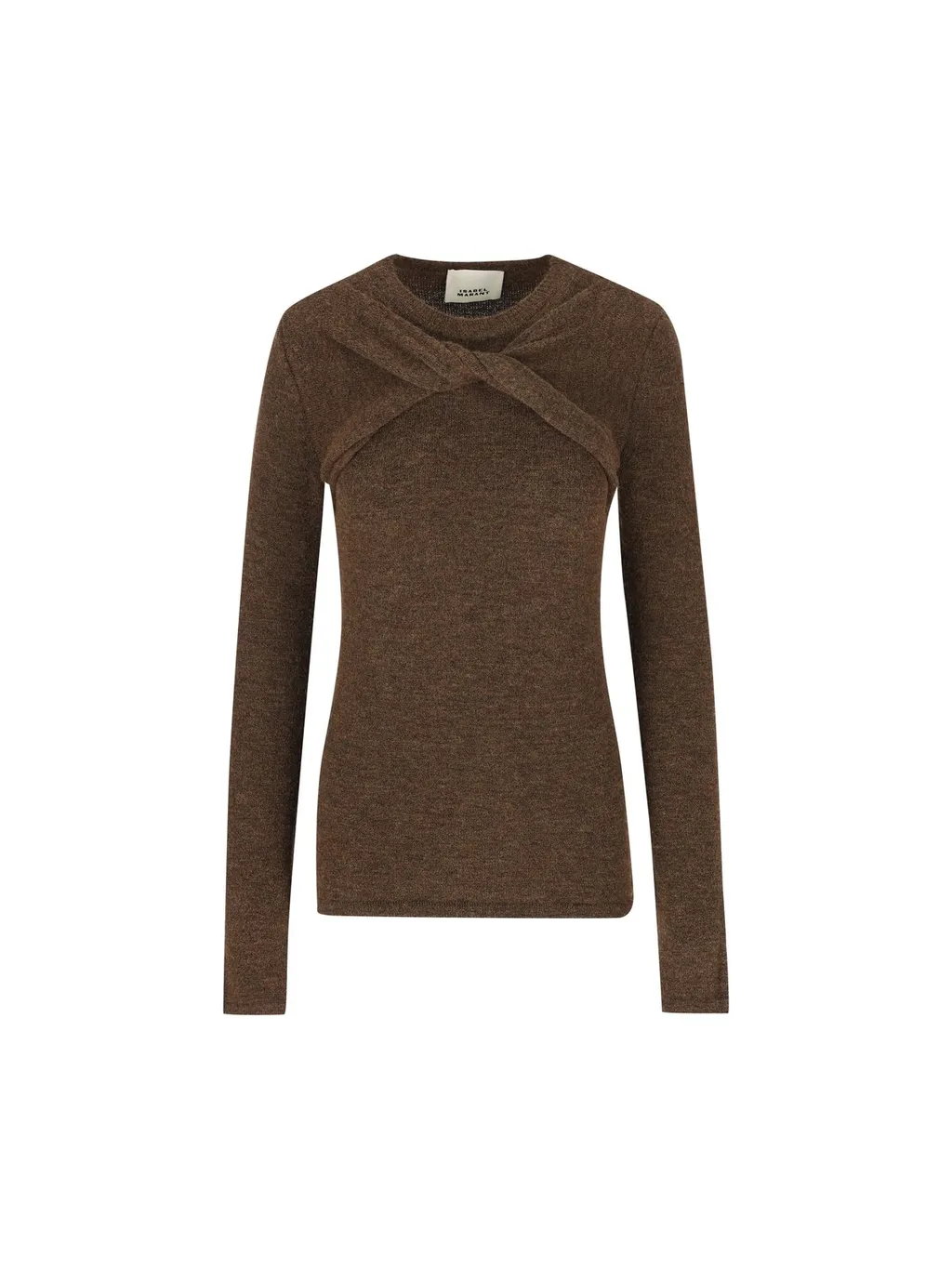 Twisted Front Long Sleeve Top, 1