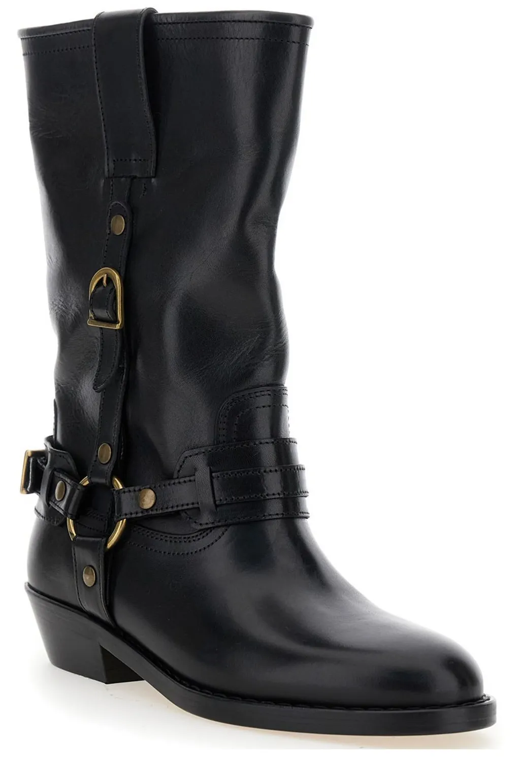 Tall Boots With Harness Detail