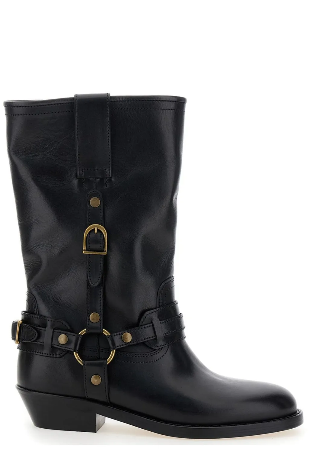 Tall Boots With Harness Detail