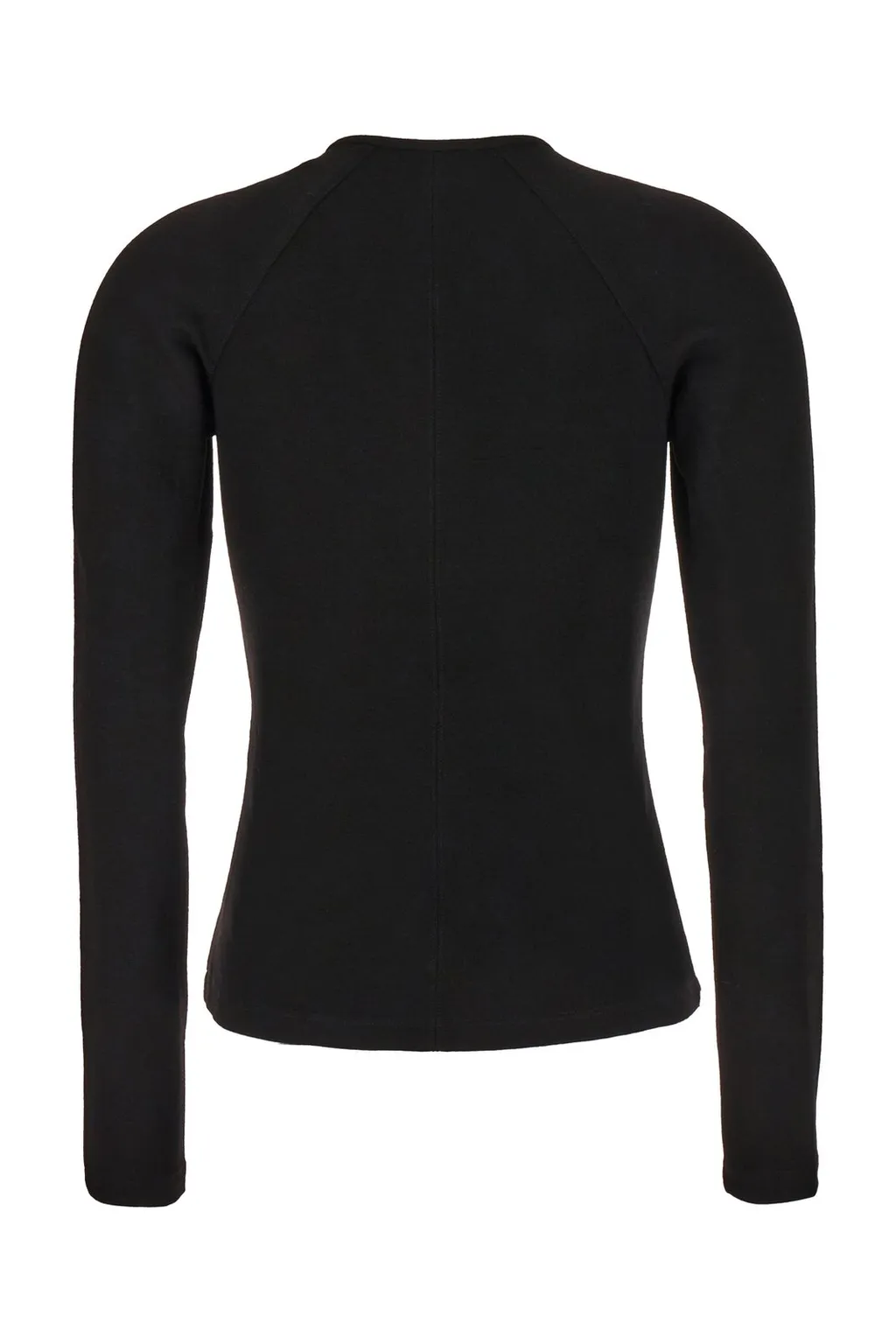 Long-Sleeved Top With Keyhole Neckline