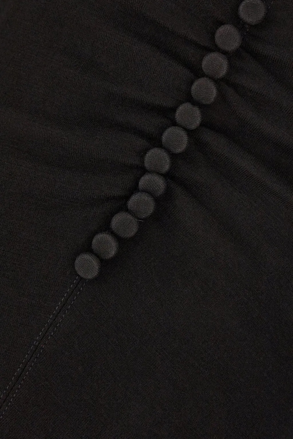 Long-Sleeved Top With Keyhole Neckline