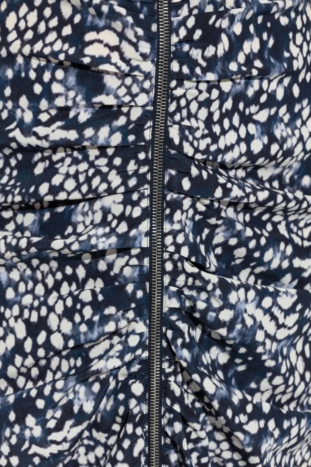 Ruched Zipper Dress