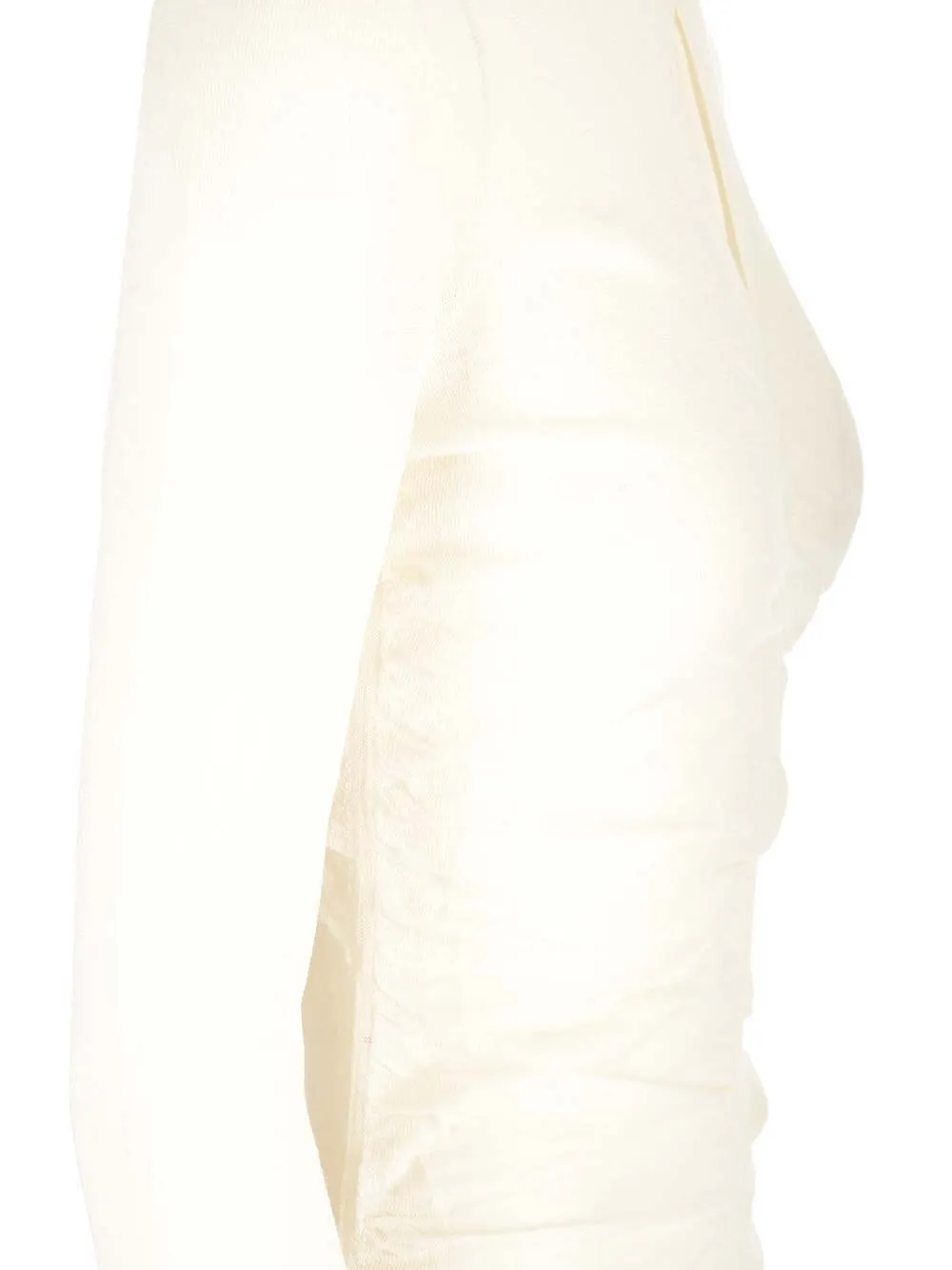 Ruched Keyhole Neck Long Sleeve Top