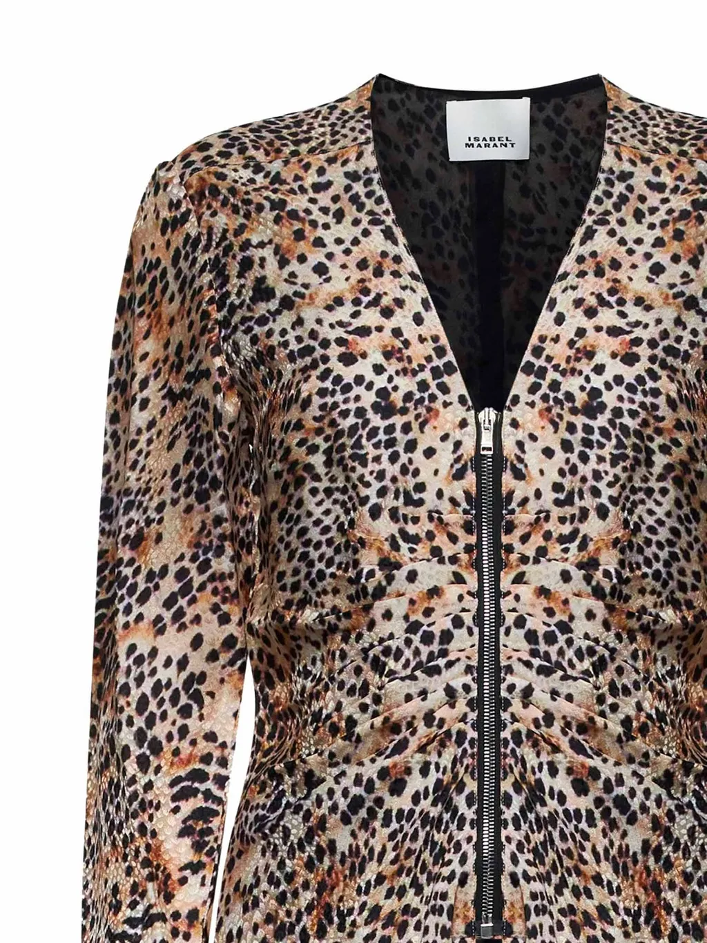Leopard Print Zip Jacket
