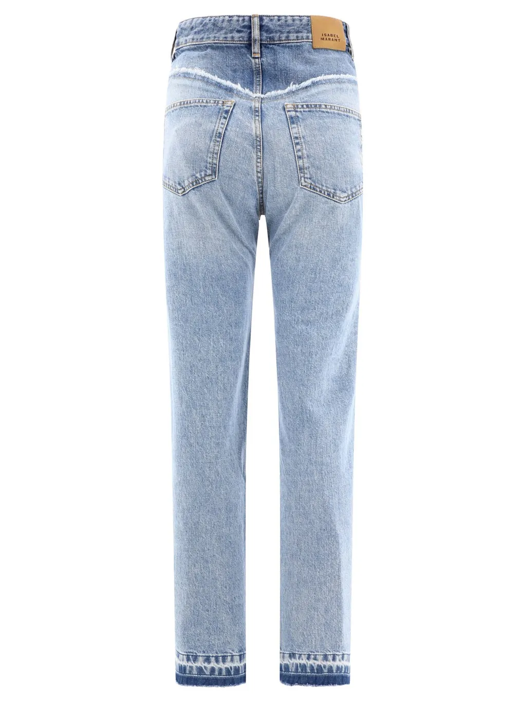 High-Waisted Straight Leg Jeans