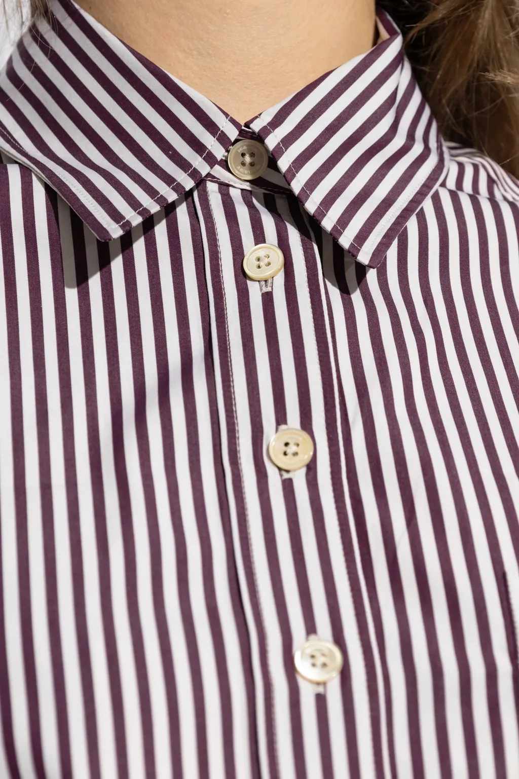Striped Cropped Shirt