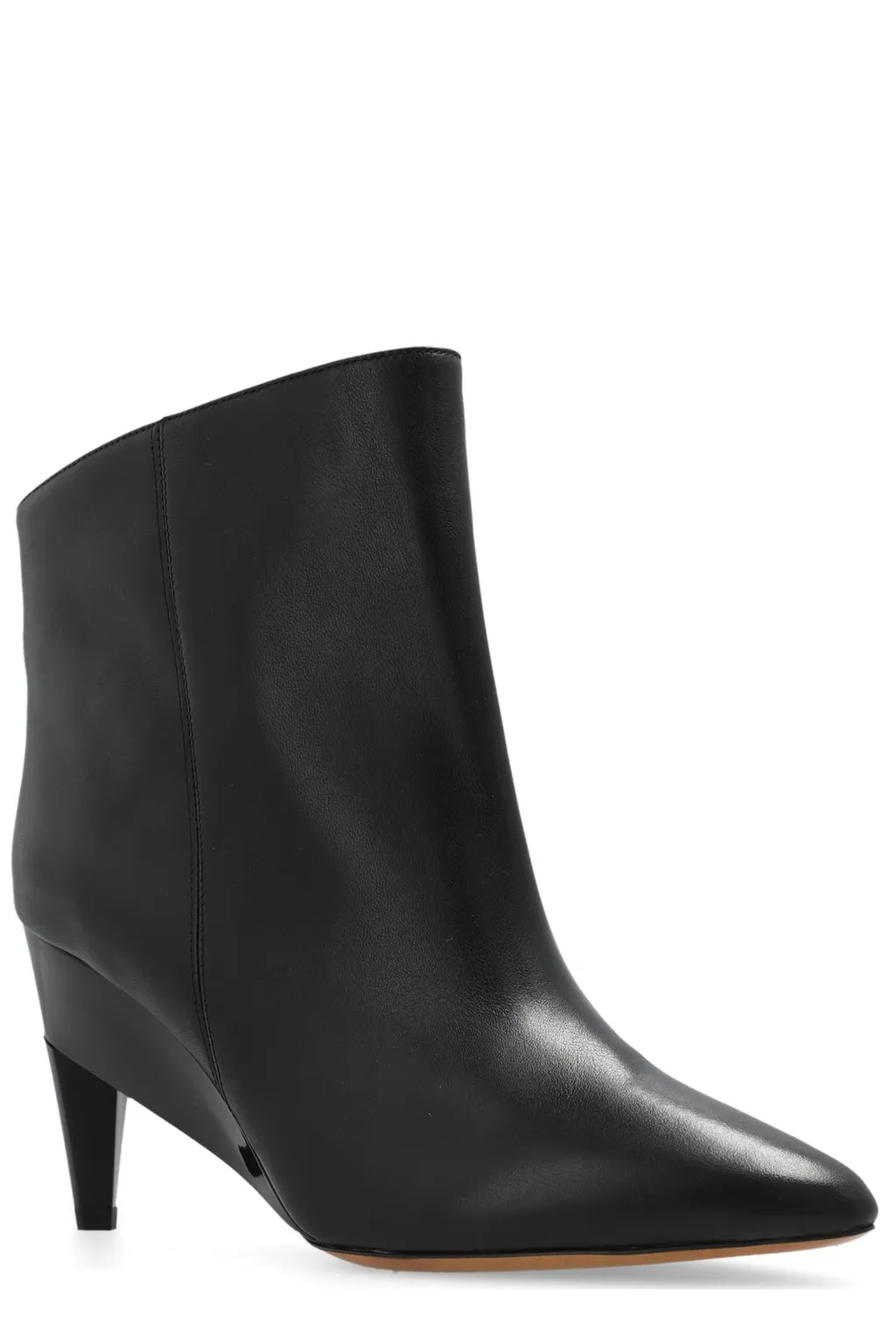 Pointed Toe Wedge Ankle Boots