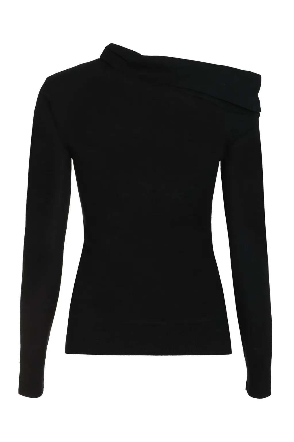 Asymmetrical Cutout Turtleneck Top