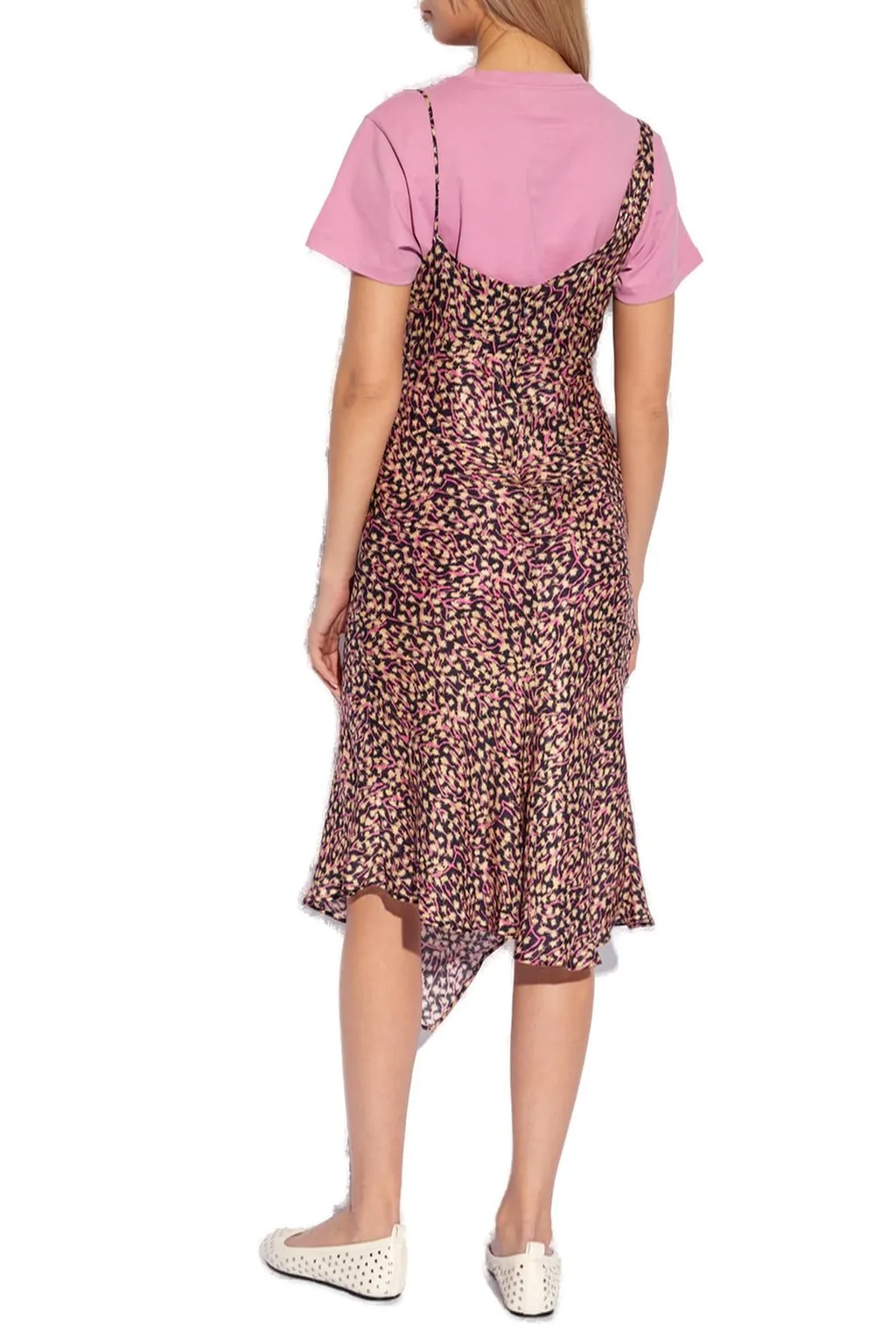 Asymmetric Hem Slip Dress