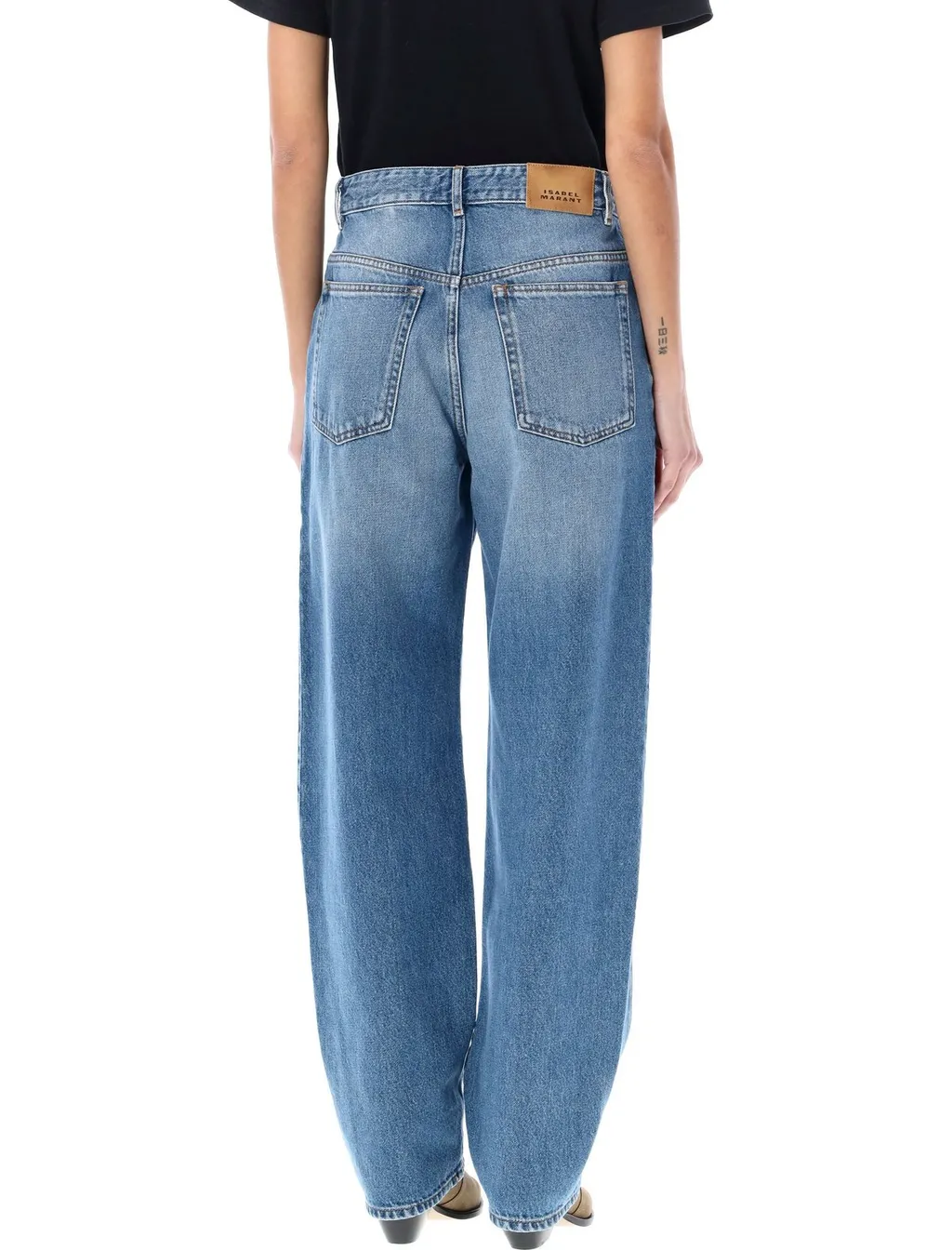 High-Waisted Wide-Leg Jeans