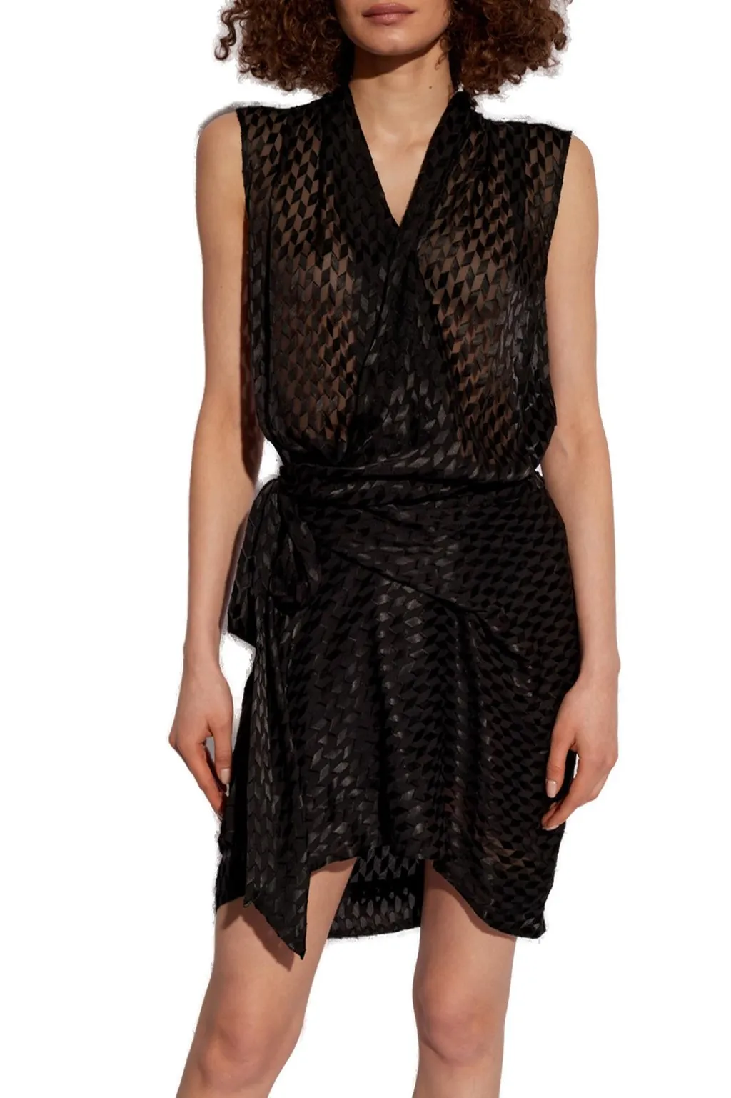 Sleeveless Wrap Dress