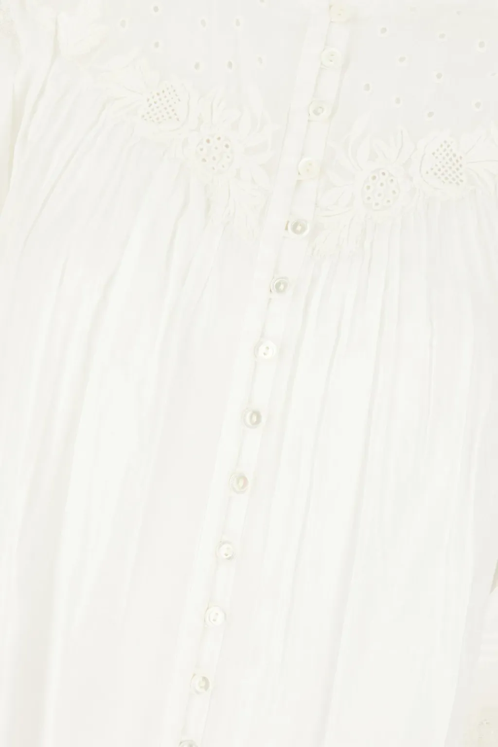 Broderie Anglaise Cotton Blouse