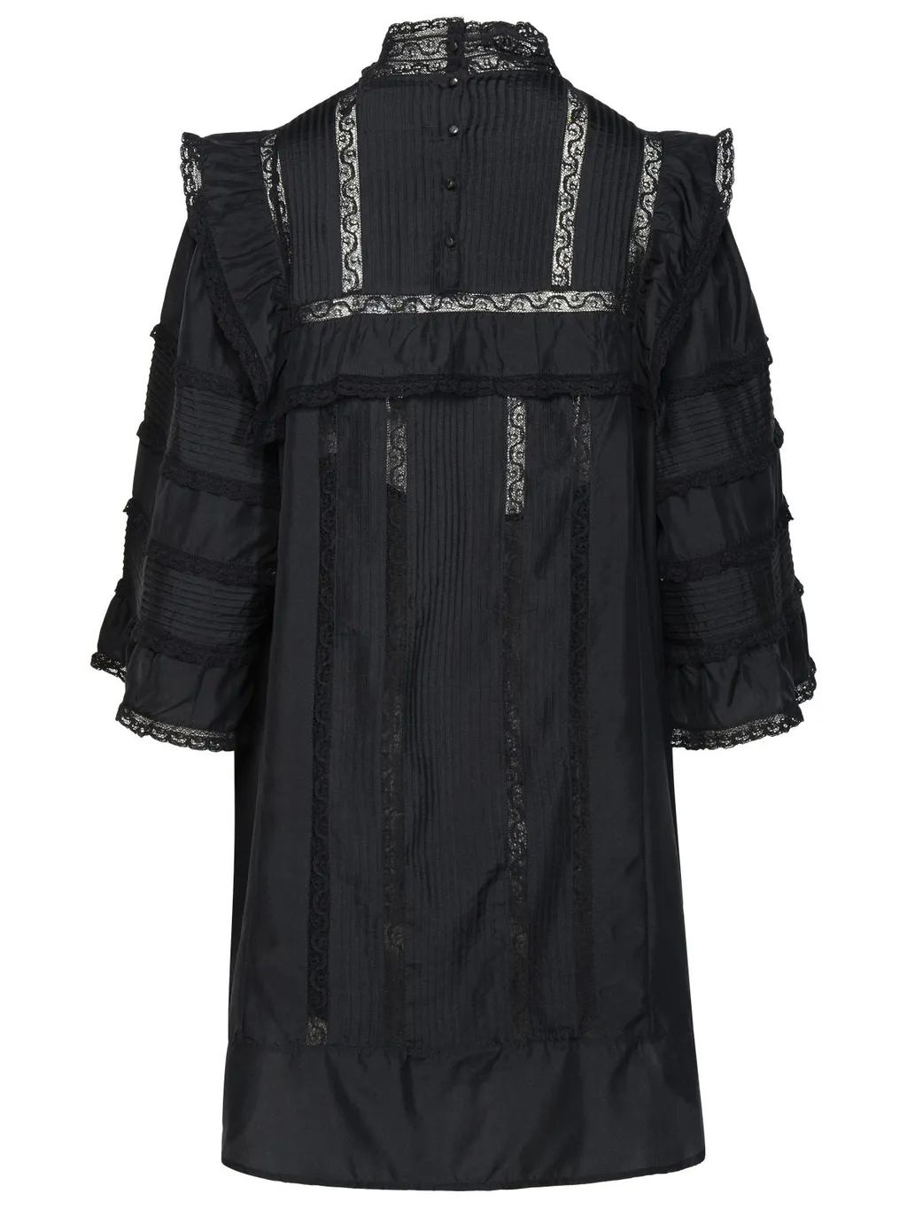 Black Lace Trimmed Dress