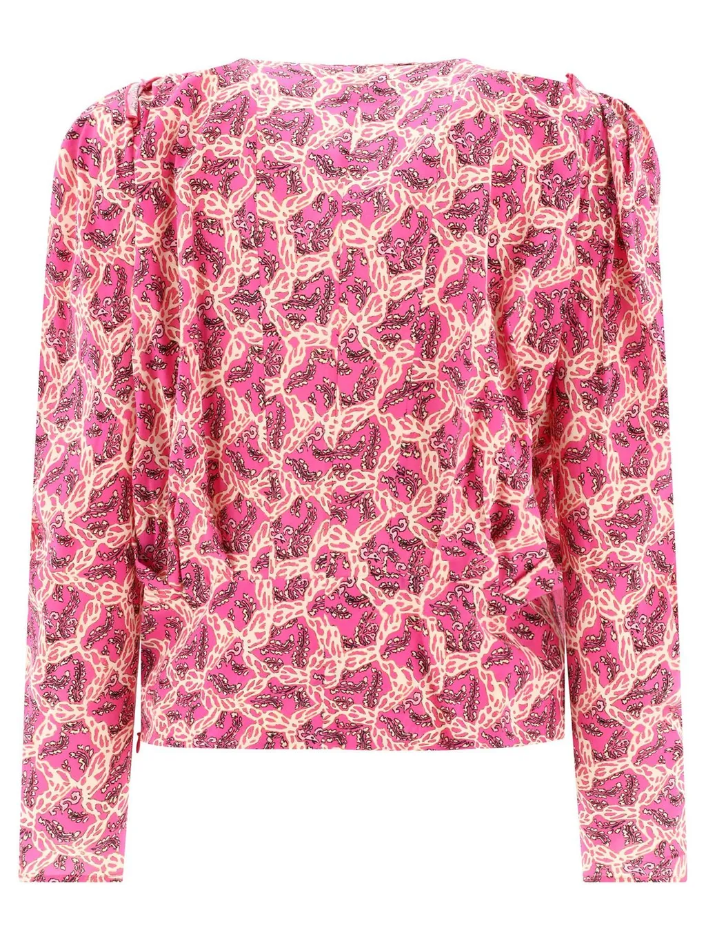 Printed Puff Sleeve Blouse