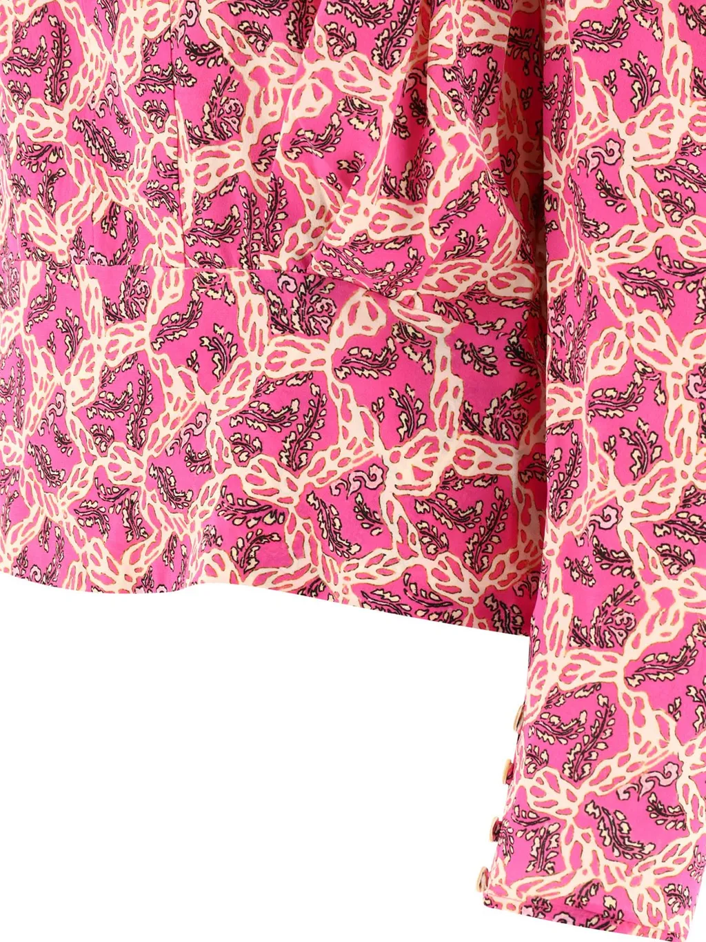 Printed Puff Sleeve Blouse