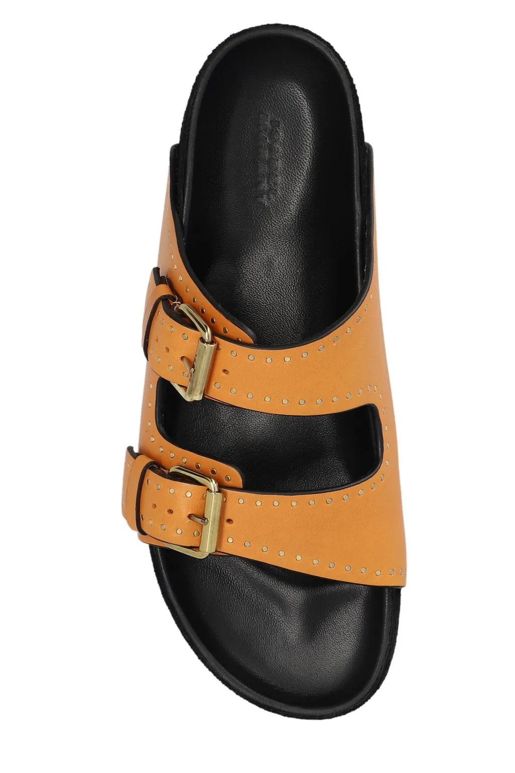 Double Buckle Slide Sandals
