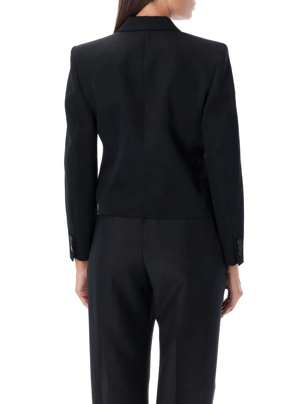 Double-Breasted Cropped Blazer