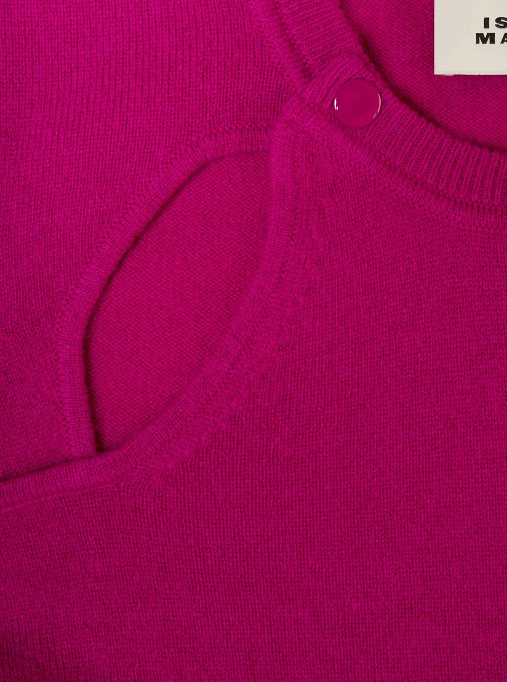 Long Sleeve Knit Top With Cut-Out Shoulders