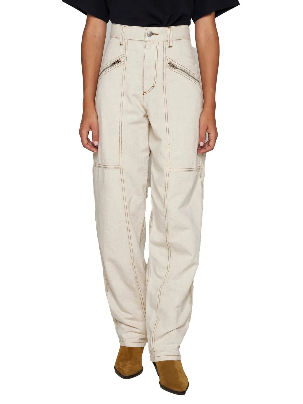 High-Waisted Cargo Pants
