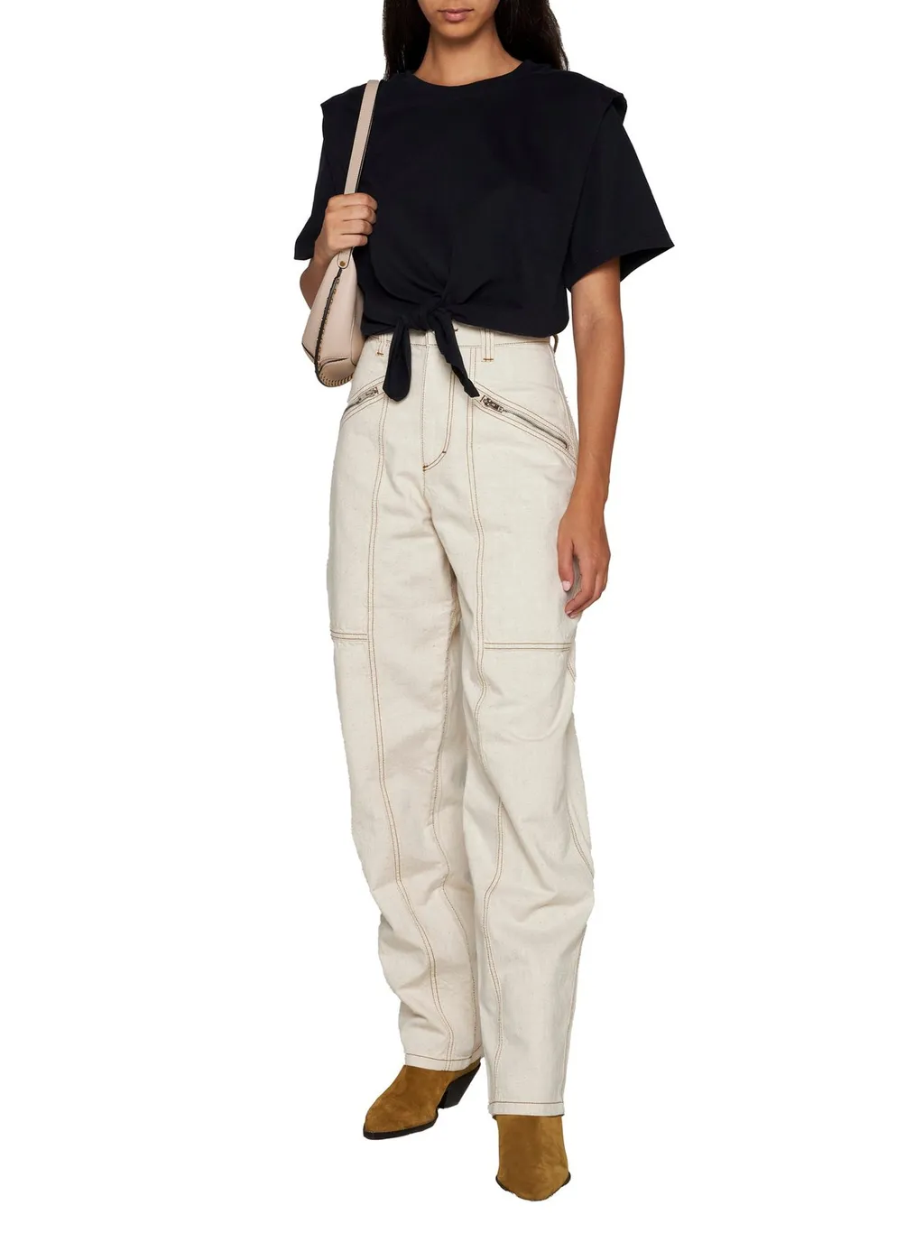 High-Waisted Cargo Pants