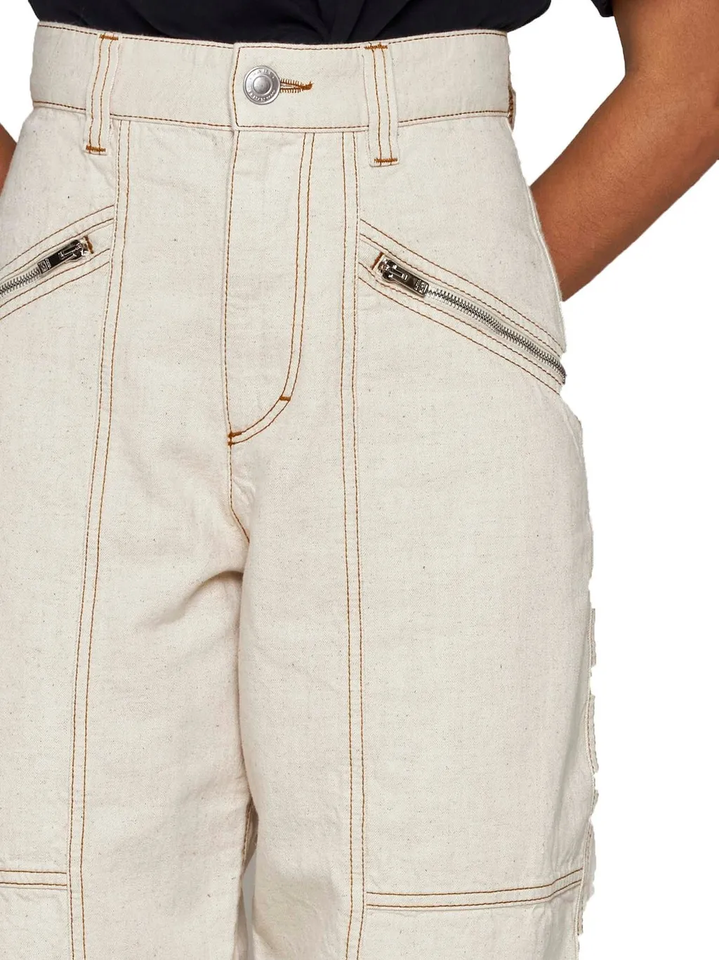 High-Waisted Cargo Pants
