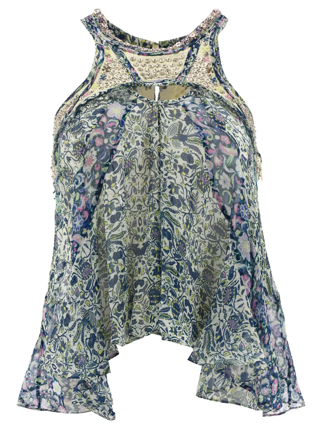 Embellished Halter Top