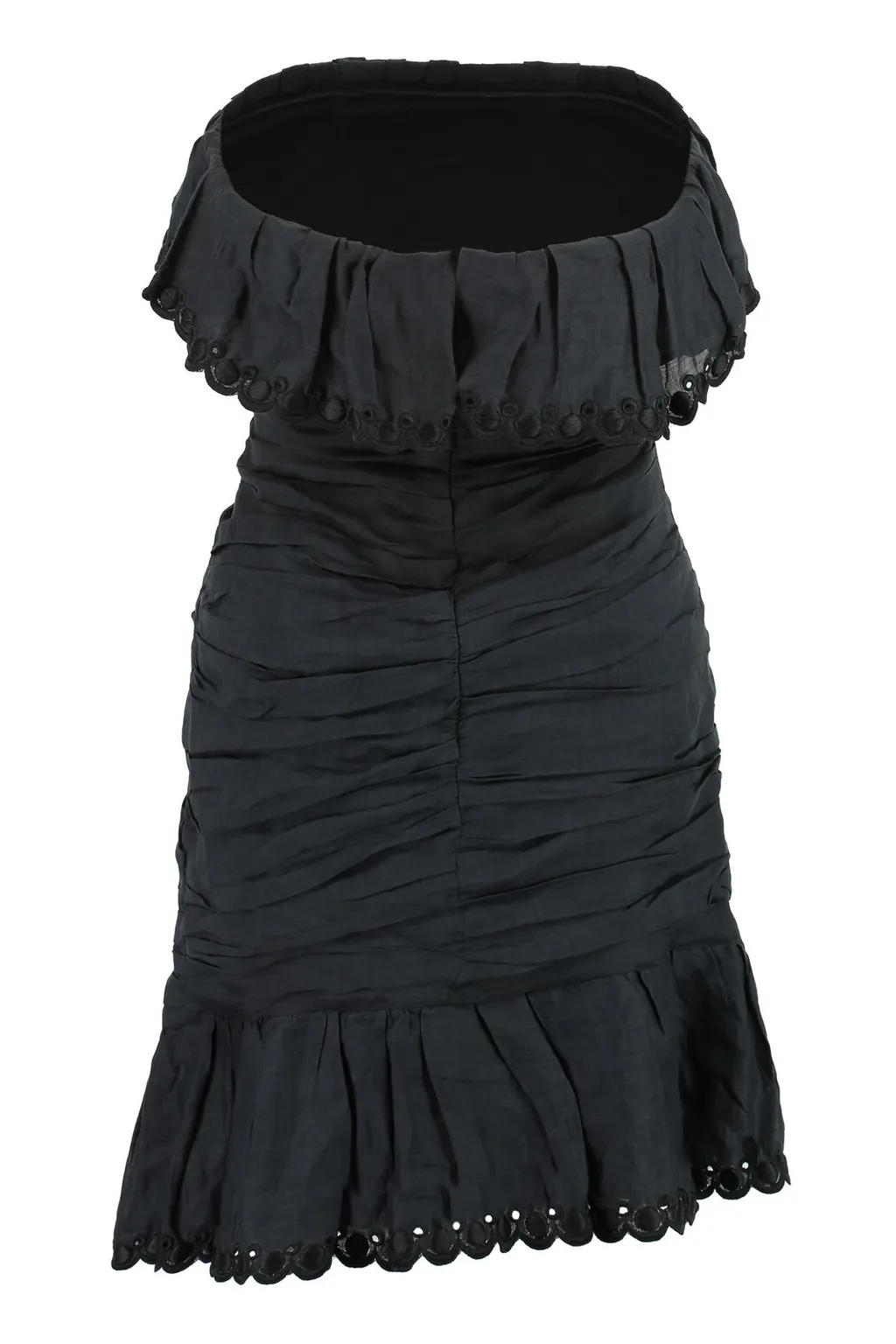 Strapless Ruffled Dress