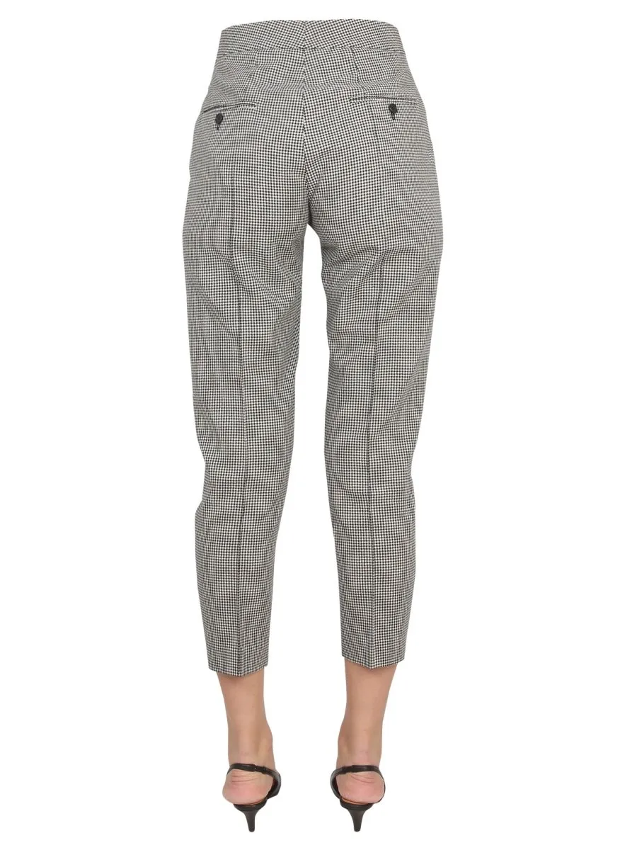 Houndstooth Cropped Trousers
