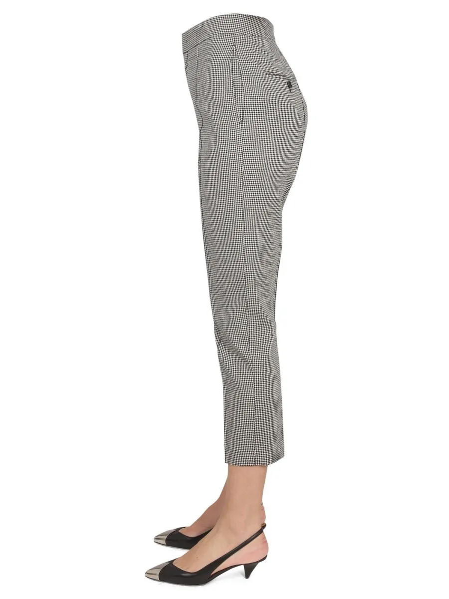 Houndstooth Cropped Trousers