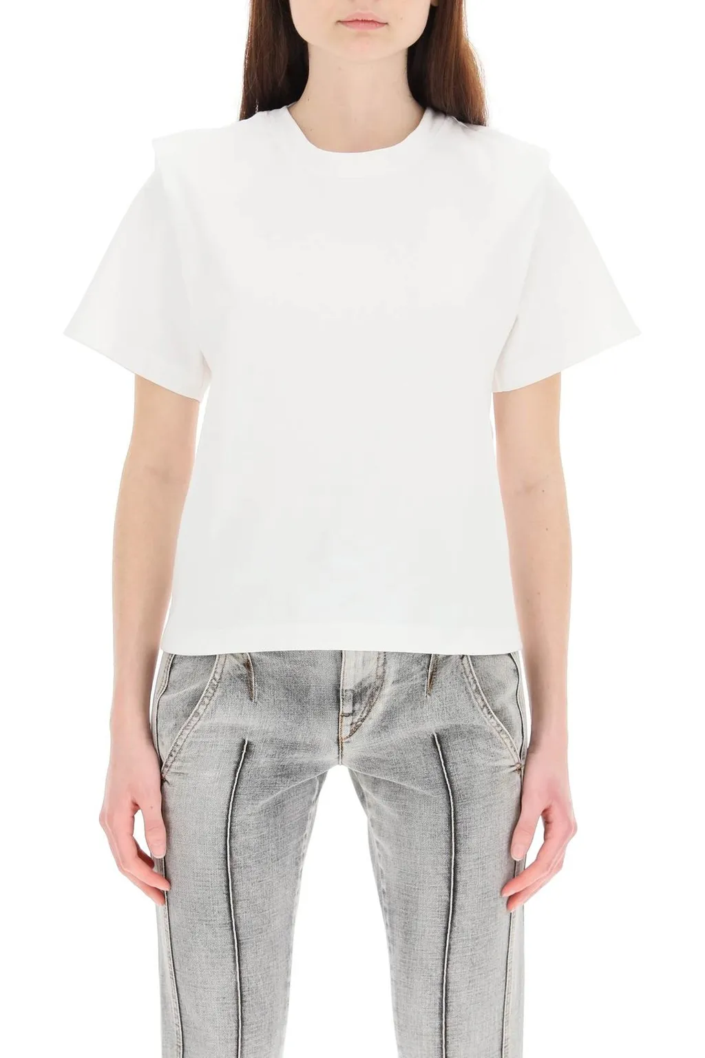 T-Shirt With Padded Shoulders