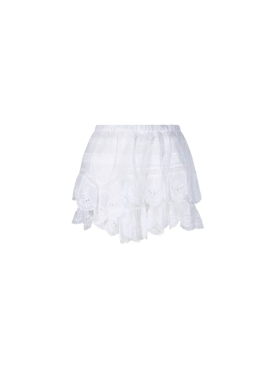 Tiered Lace Mini Skirt