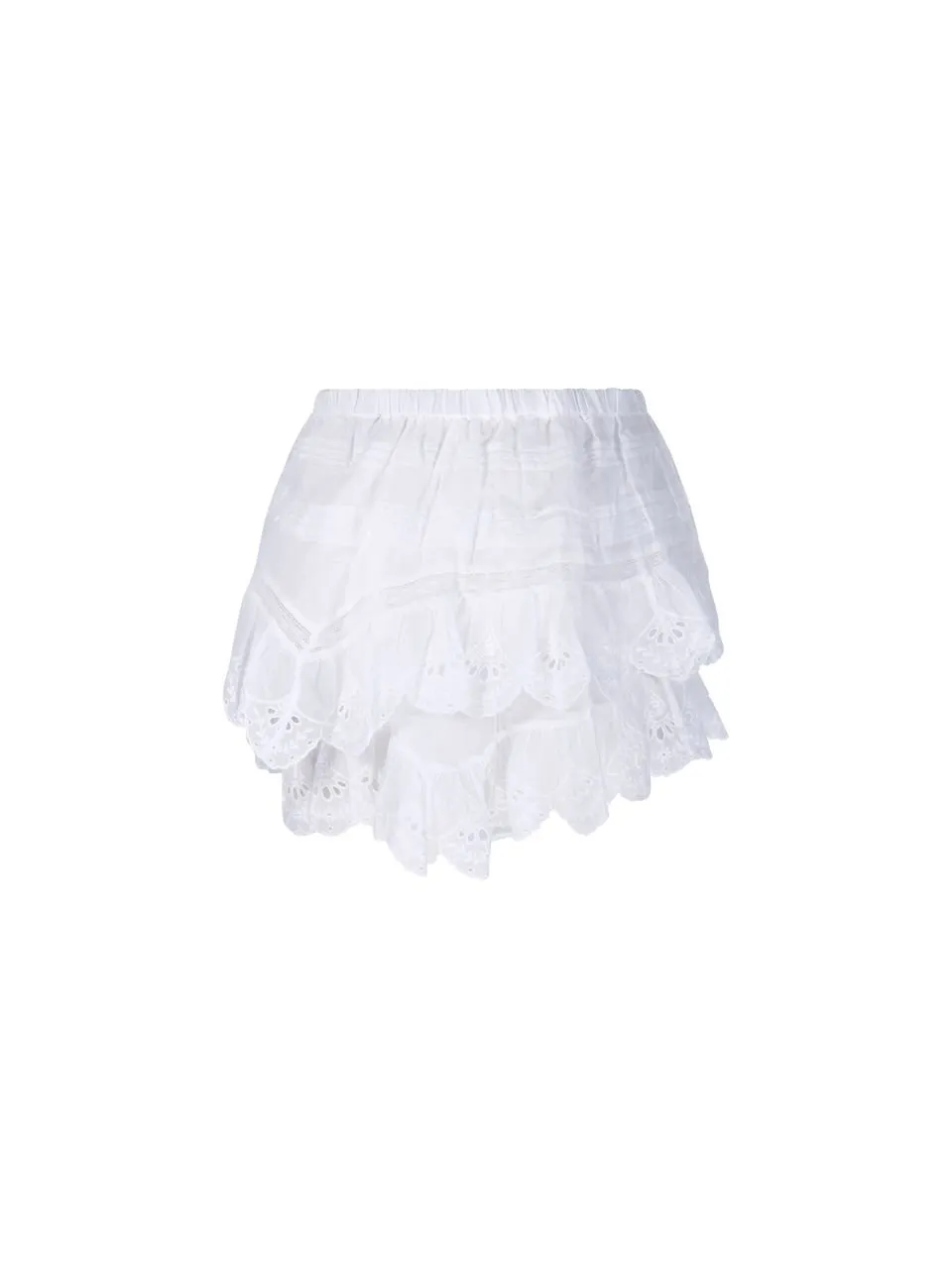 Tiered Lace Mini Skirt