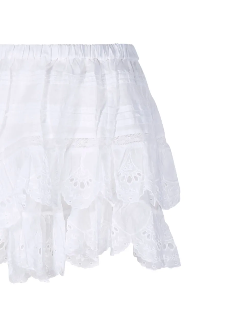 Tiered Lace Mini Skirt