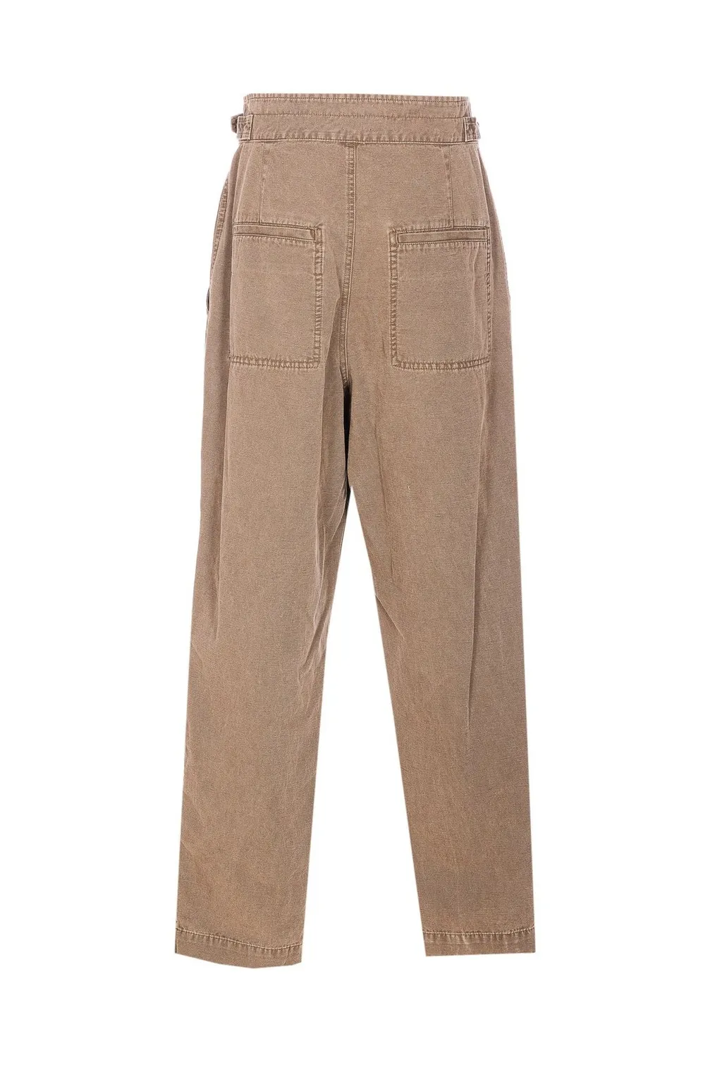 High-Waisted Paperbag Trousers