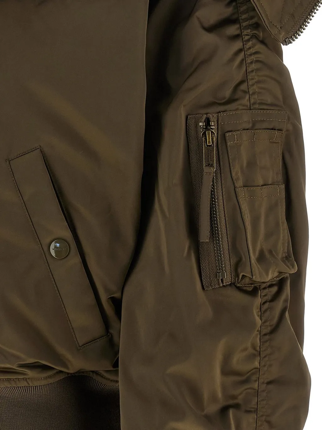 Bomber Jacket With Shearling Collar
