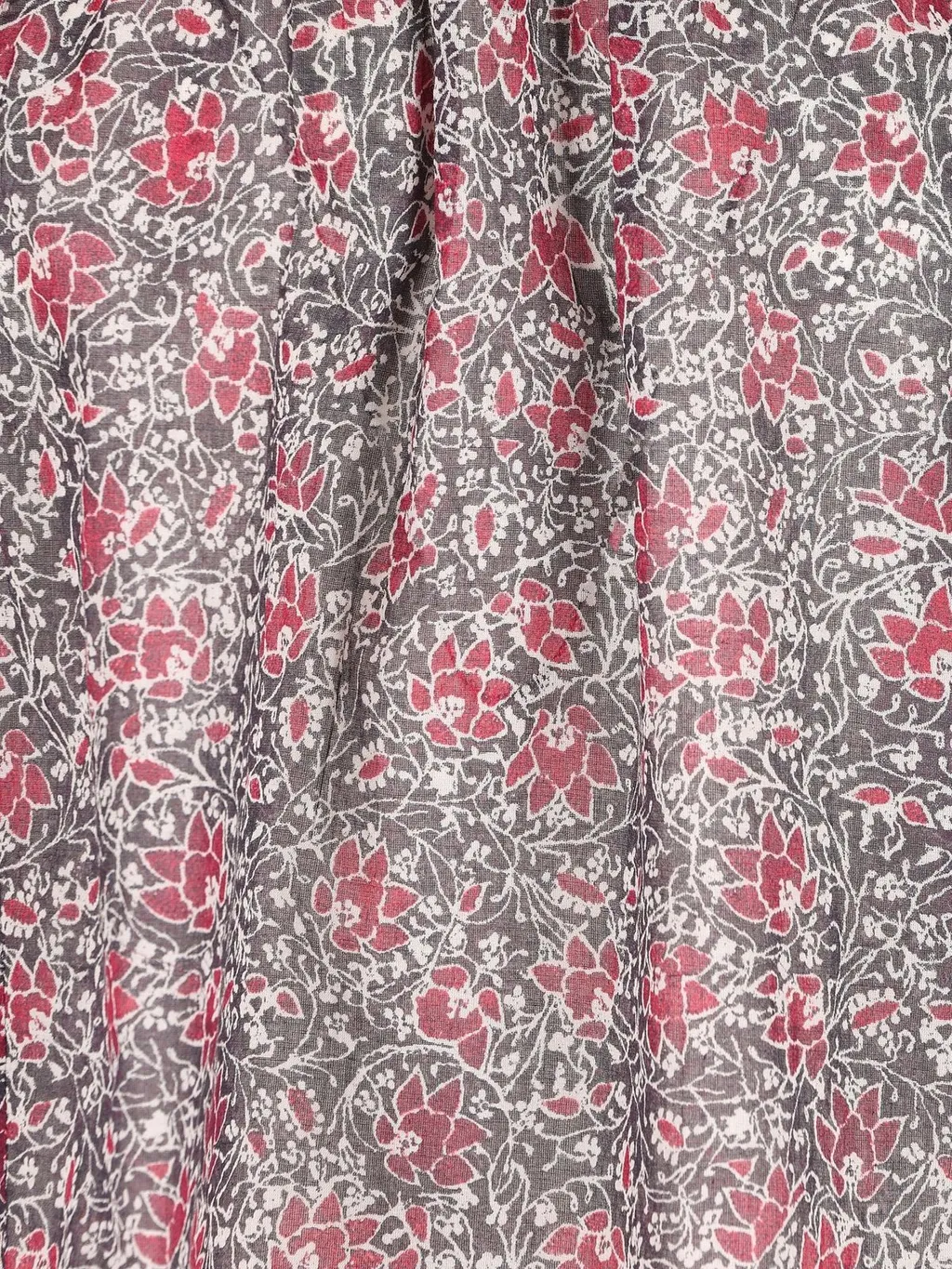 Ruffled Floral Print Blouse