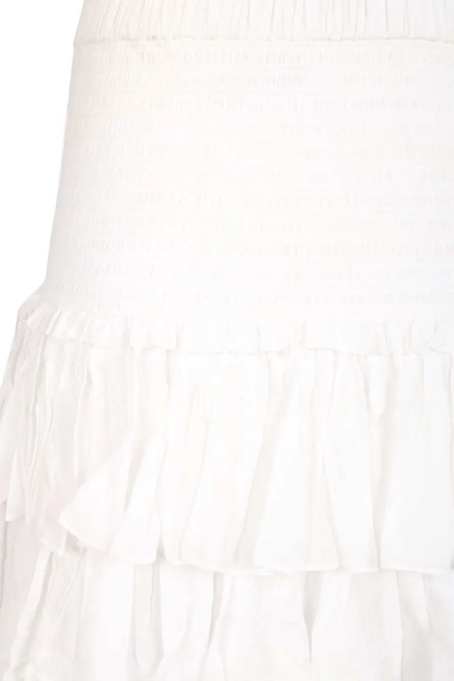 Tiered Ruffle Mini Skirt