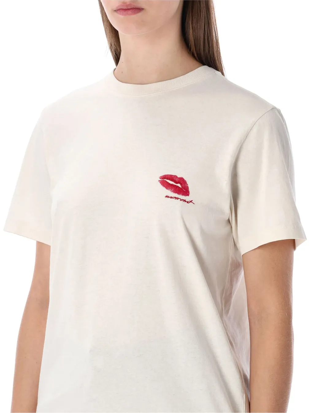 T-Shirt With Kiss Print