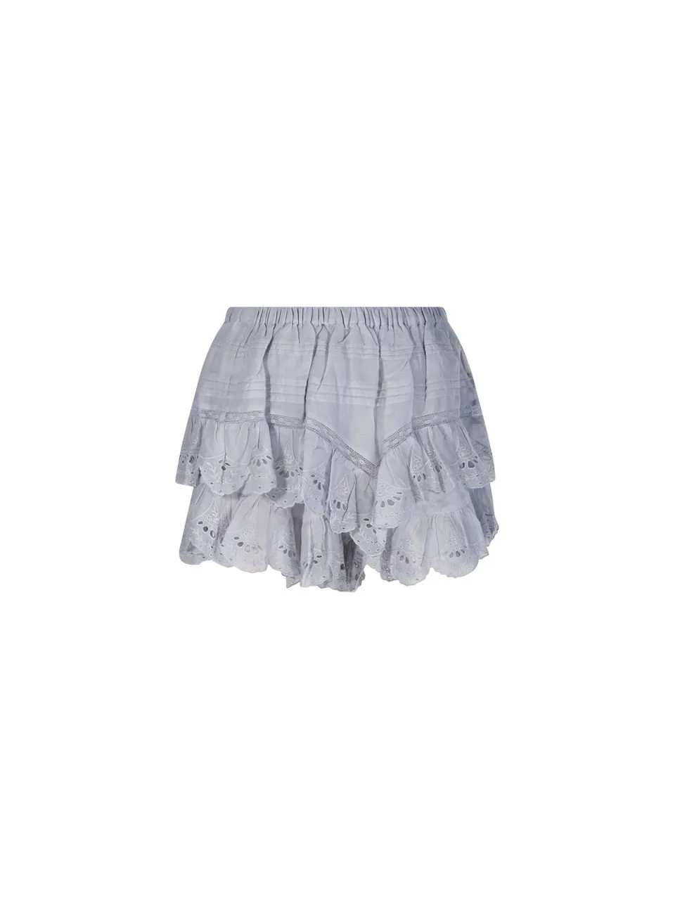 Tiered Eyelet Skirt