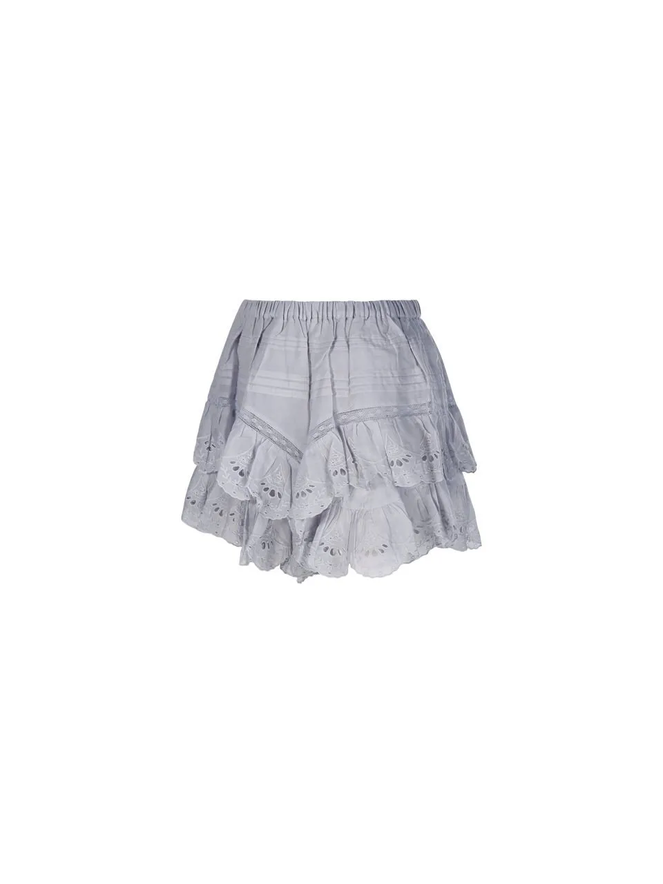 Tiered Eyelet Skirt