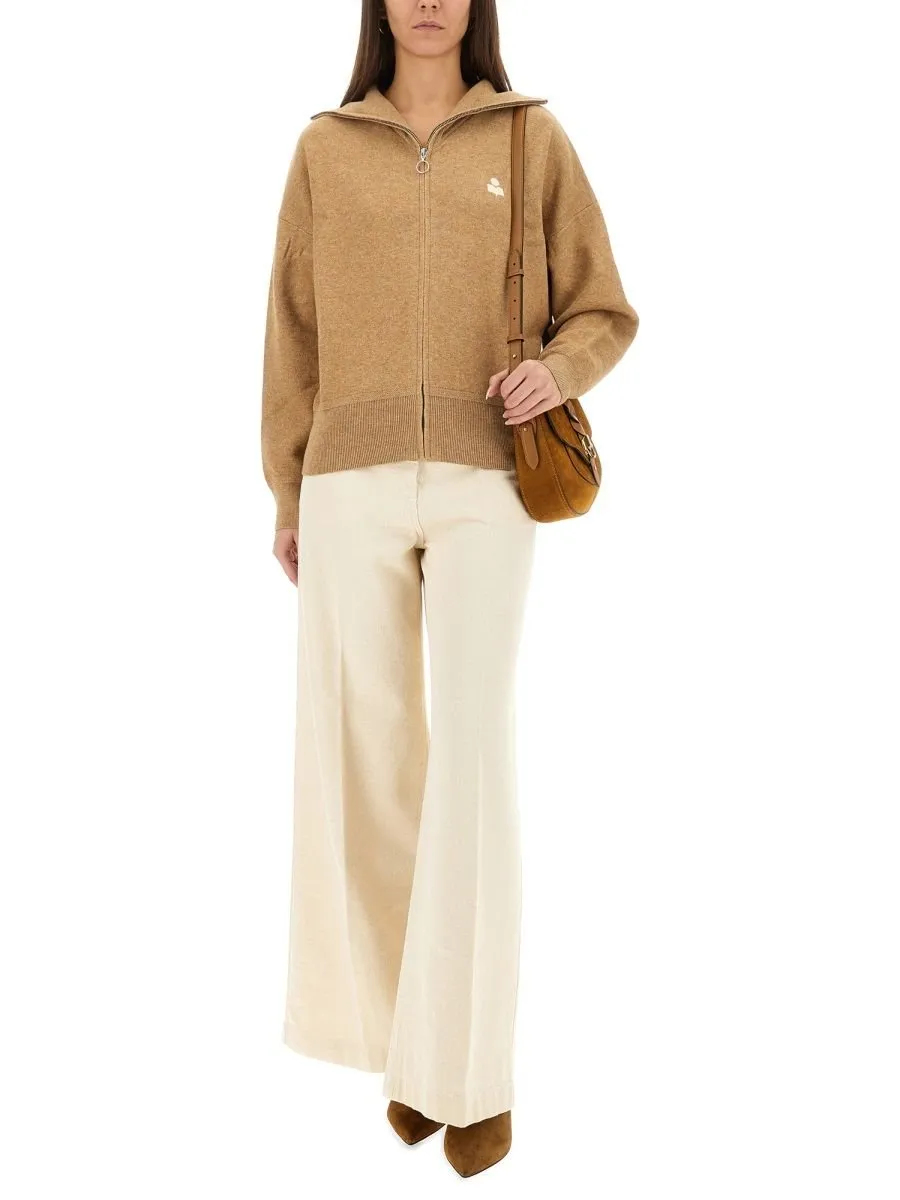 Zip-Up Knit Jacket